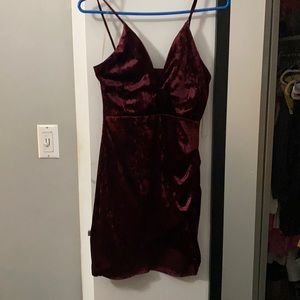 Red velvet Windsor dress